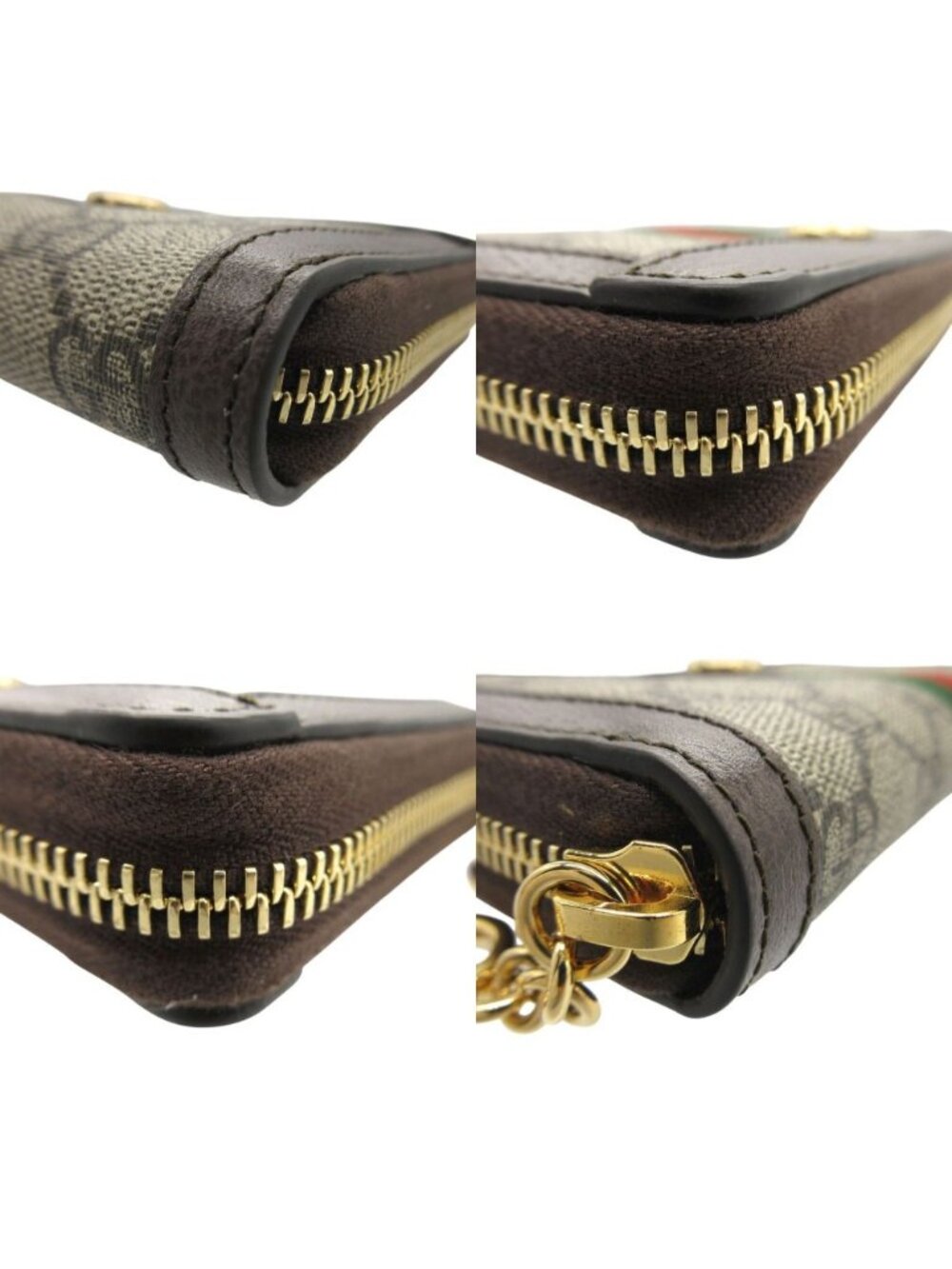 Gucci GG Supreme Zip Around Wallet Ophidia Brown - Picture 8 of 8